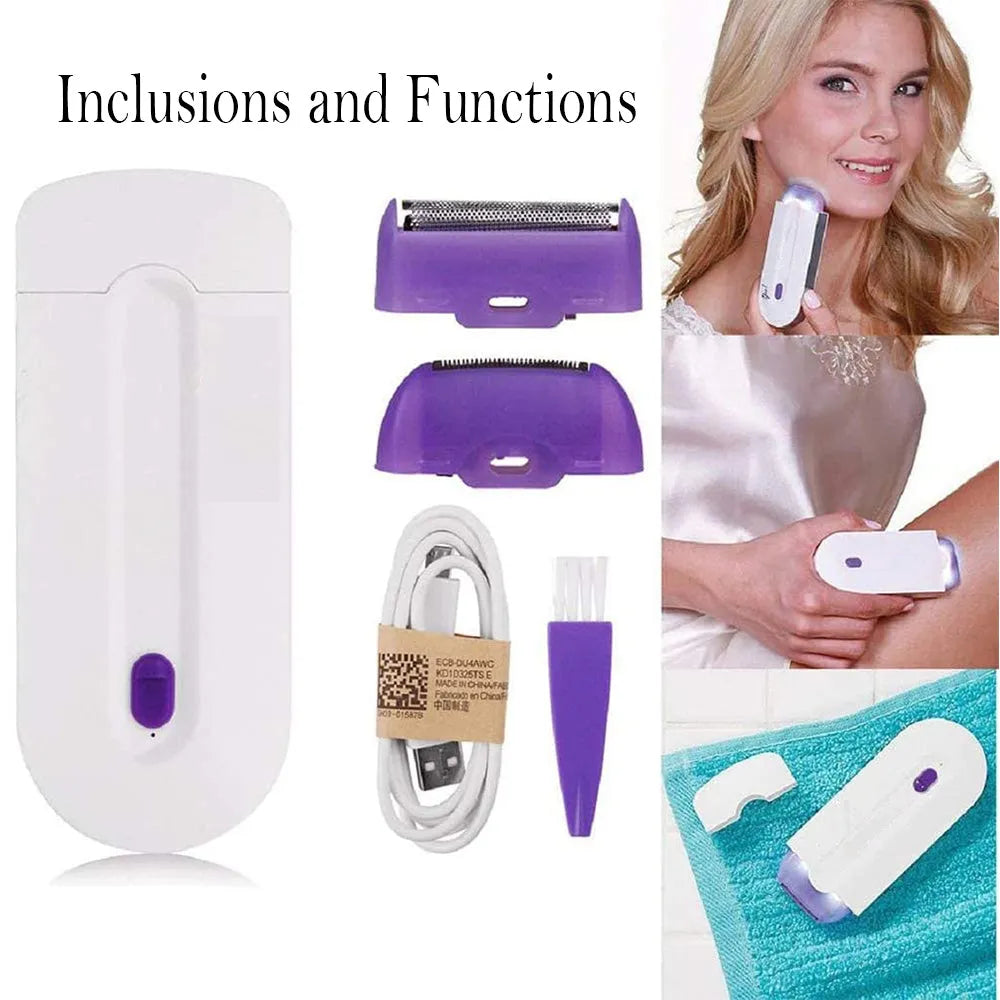 Vibe Geeks USB Rechargeable Epilator Laser Hair Remover