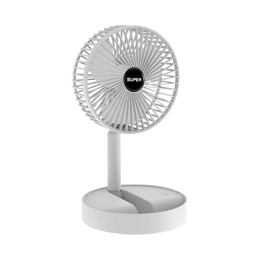 Vibe Geeks Mini Foldable USB Rechargeable Desk Fan Portable