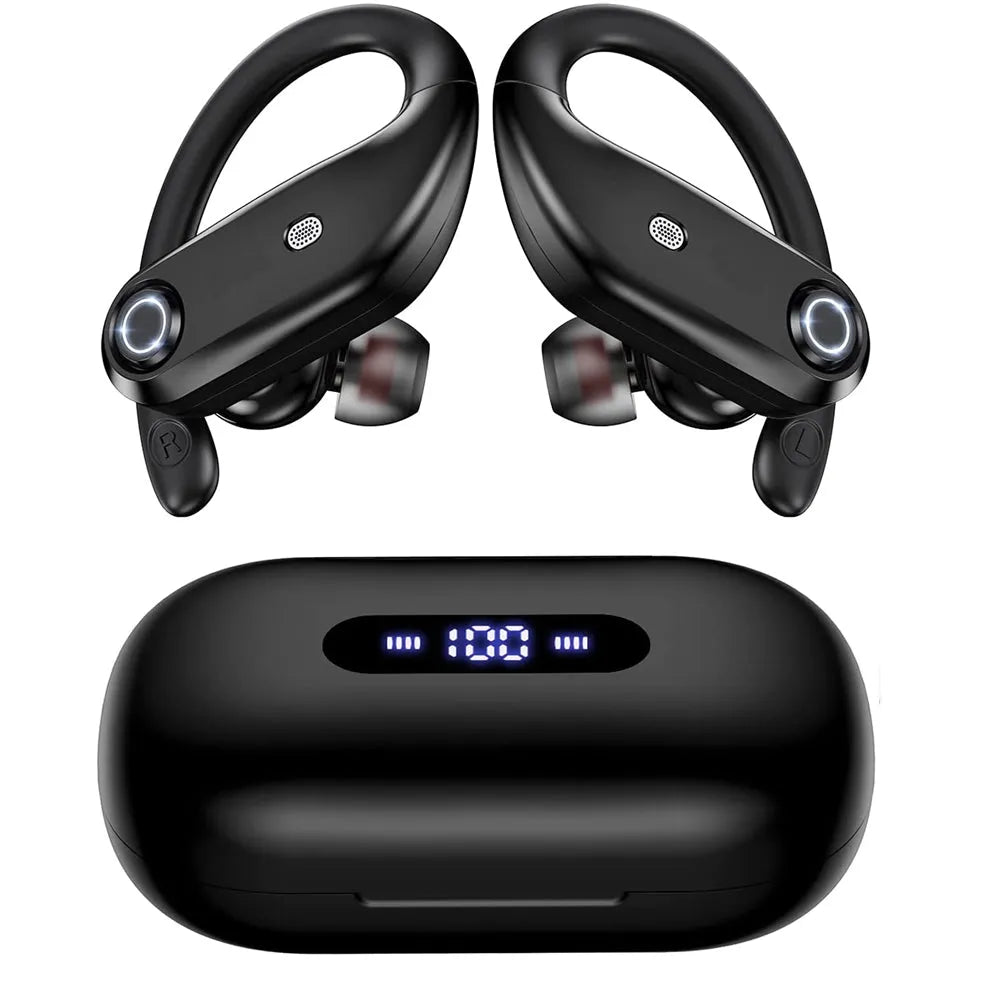 Vibe Geeks TWS Wireless Earbuds Over Ear Earphones with USB