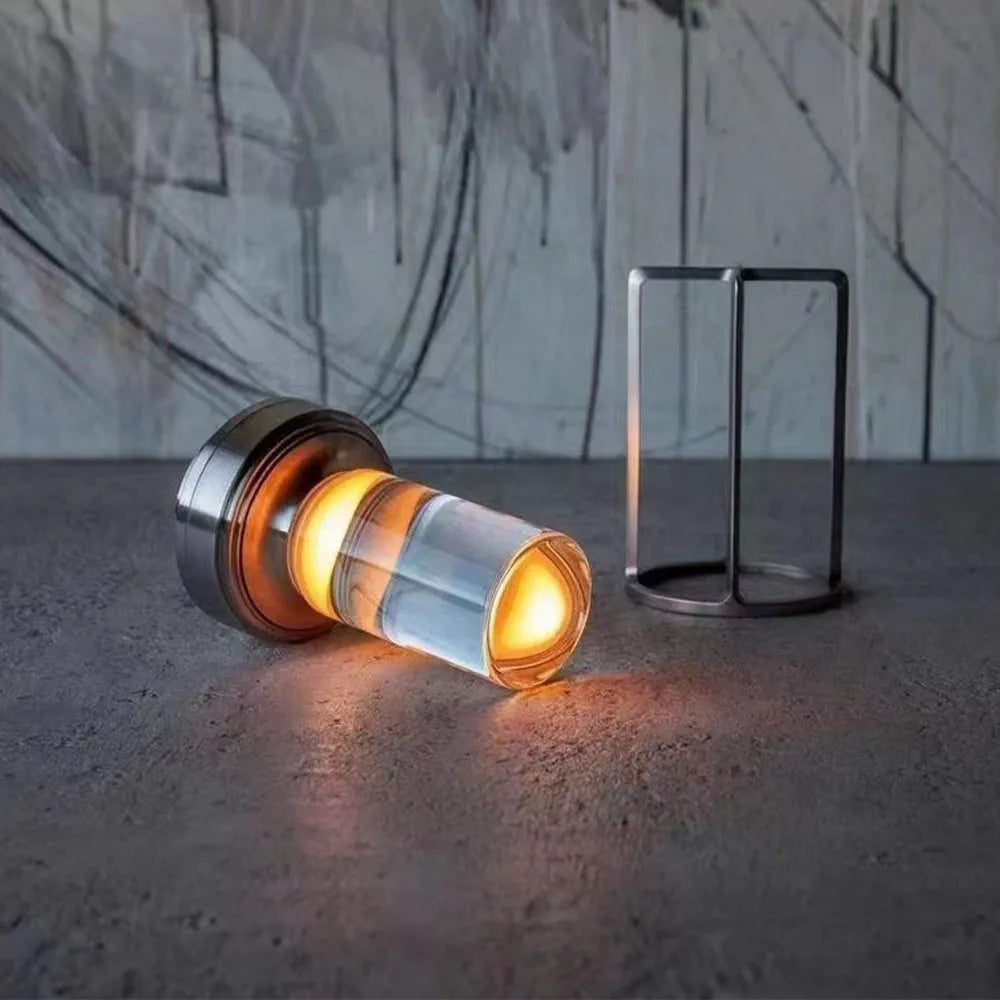 Vibe Geeks 3 Color Cordless Crystal Table Lamp Touch