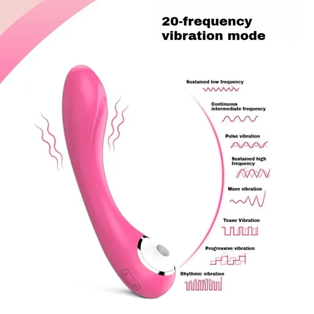 2In1 Suction & Vibration Toy For Women Clit & Nipple