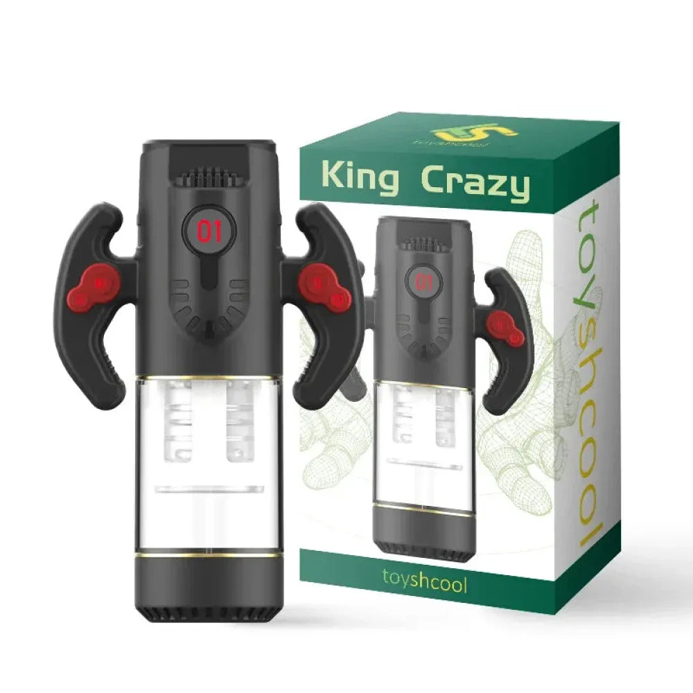 3 In 1 Automatic Telescopic Sucking Masturbator Handle Male