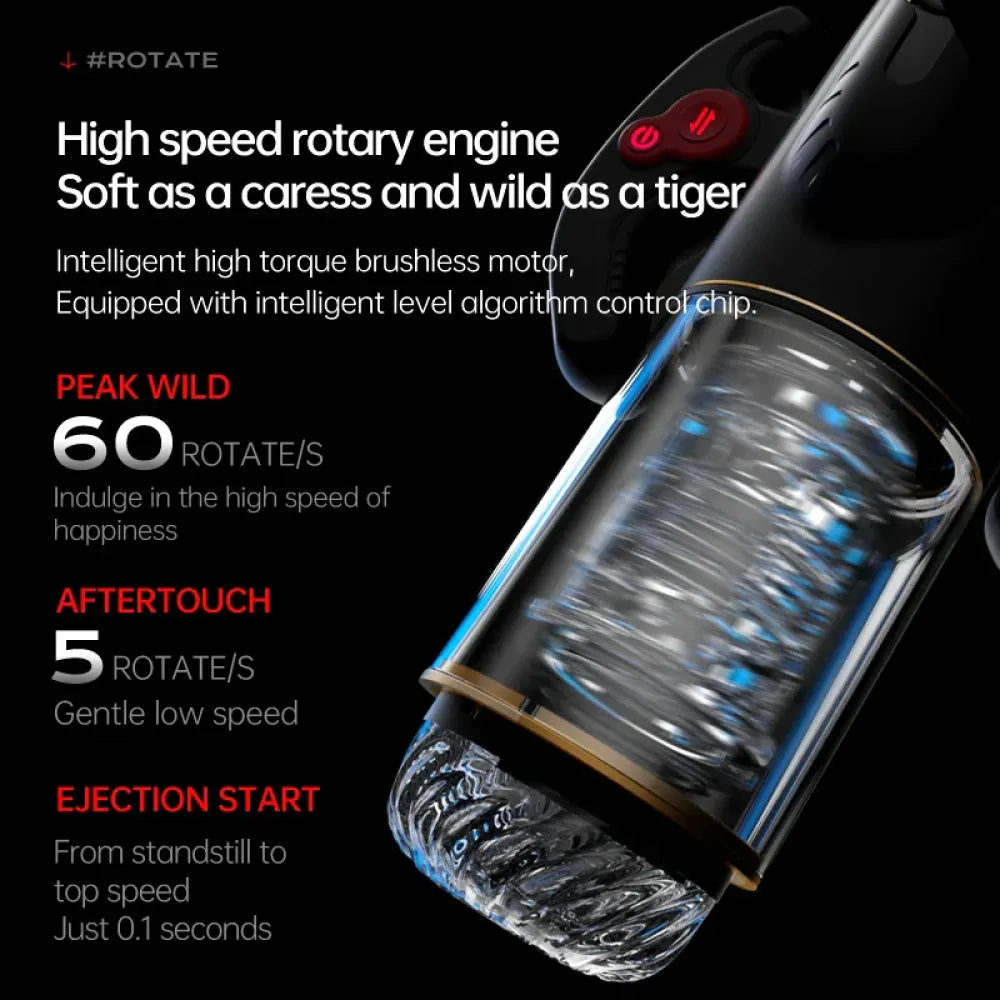 3 In 1 Automatic Telescopic Sucking Masturbator Handle Male