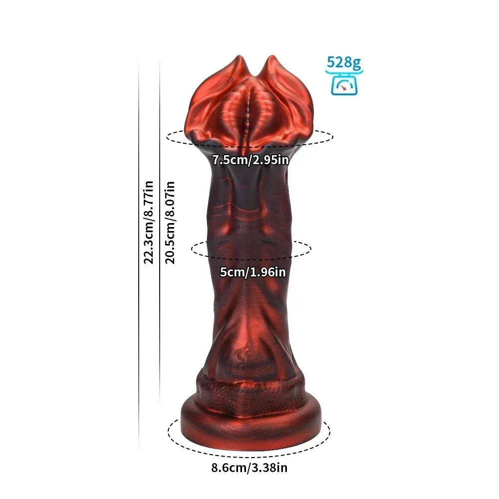 8.7 Inch Thick Silicone Dildo With Suction Cup