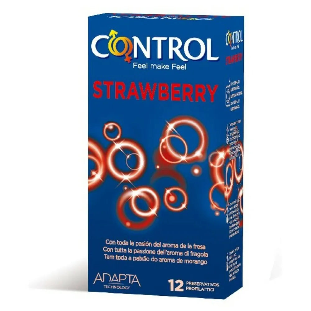 Condoms By Control 43224 Strawberry 12 Uds