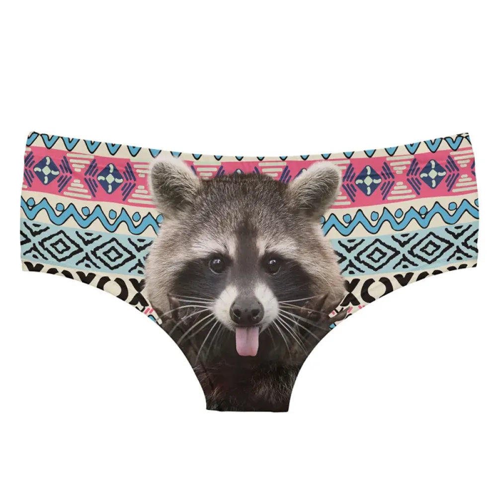 DeanFire 3D Panties Underwear Lovely Racoon Aztec Funny