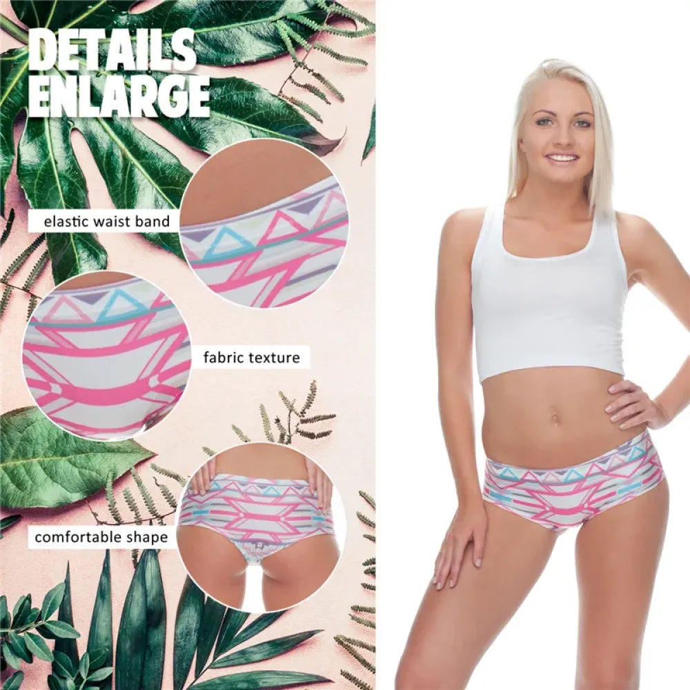 DeanFire Super Soft 3D Print Panties Sexy Underwear Aztec
