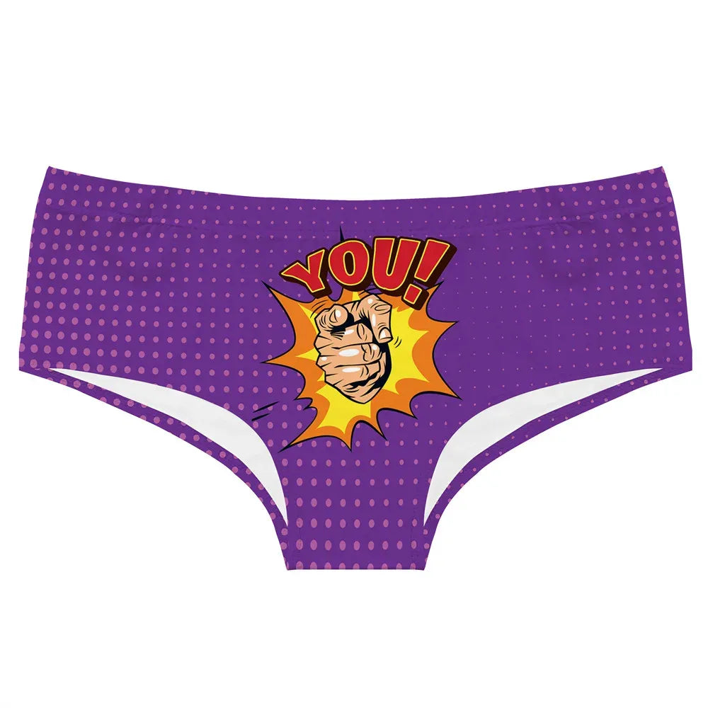 DeanFire Super Soft Novelty Women’s Underwear Panties BOOM