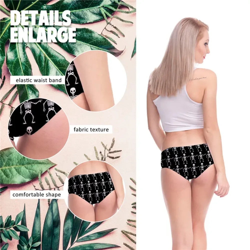 DeanFire Super Soft Women 3D Panties Underwear DANCING