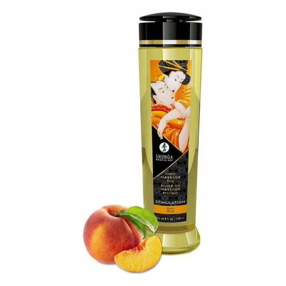 Erotic Massage Oil By Shunga Stimulation Peach 240 Ml