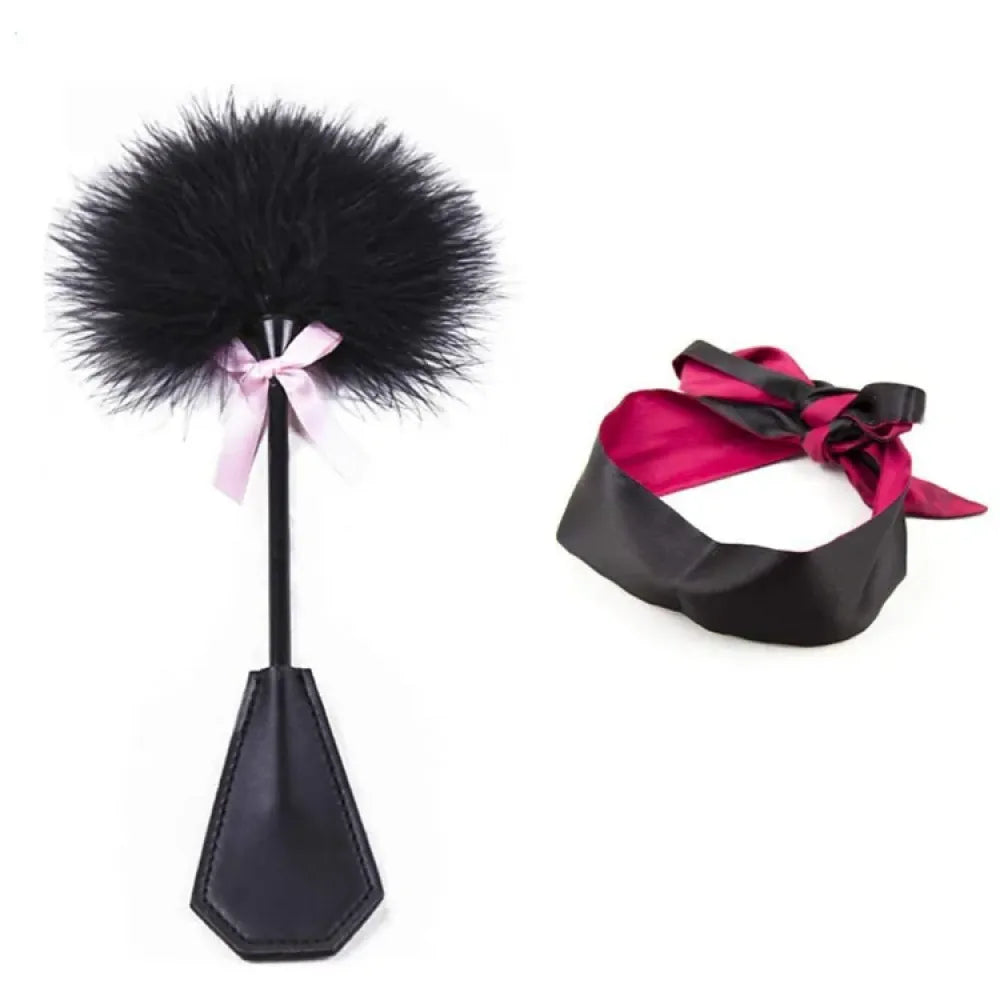 Feather Whip Flirting Bondage Game For Couples