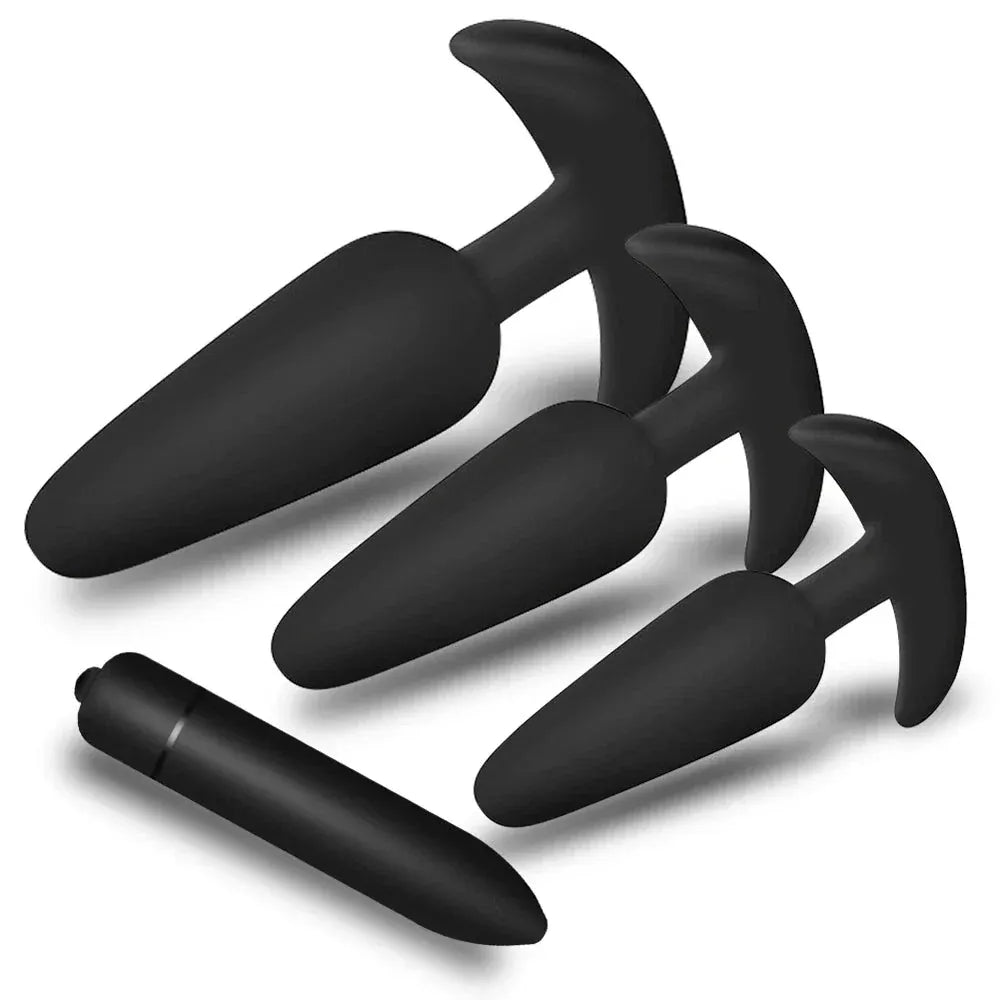 Flexible Silicone Anal Plug for Prostate Stimulation