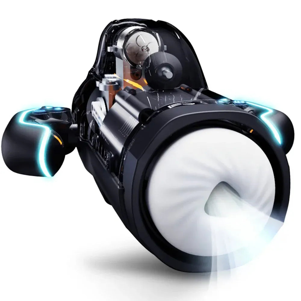 High Speed Telescopic Male Masturbator Heating Moaning