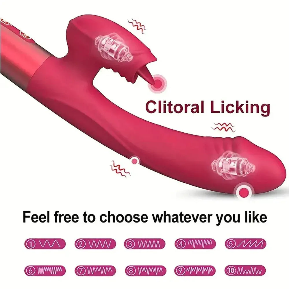 Intense G-Spot Rabbit Vibrator with Clit Stimulator