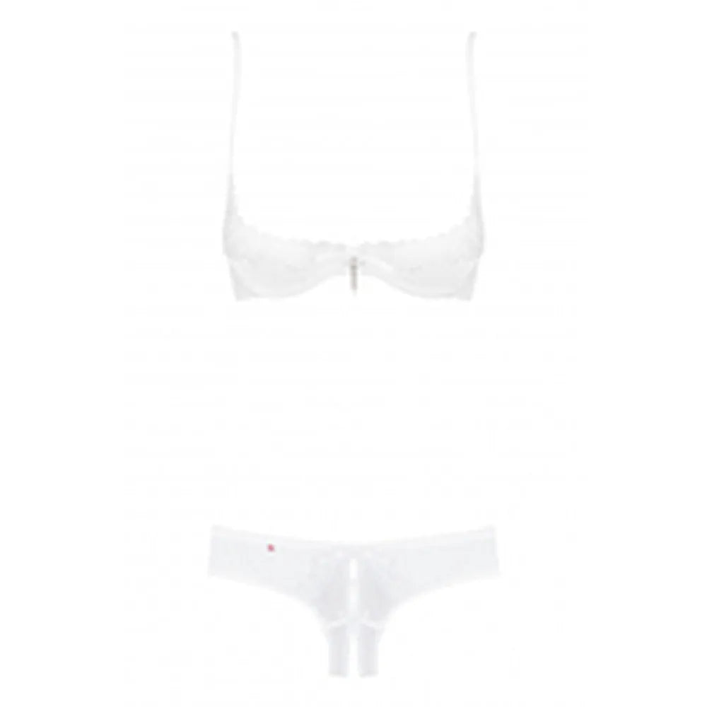Lace Underwear Set By Obsessive Alabastra White S/M