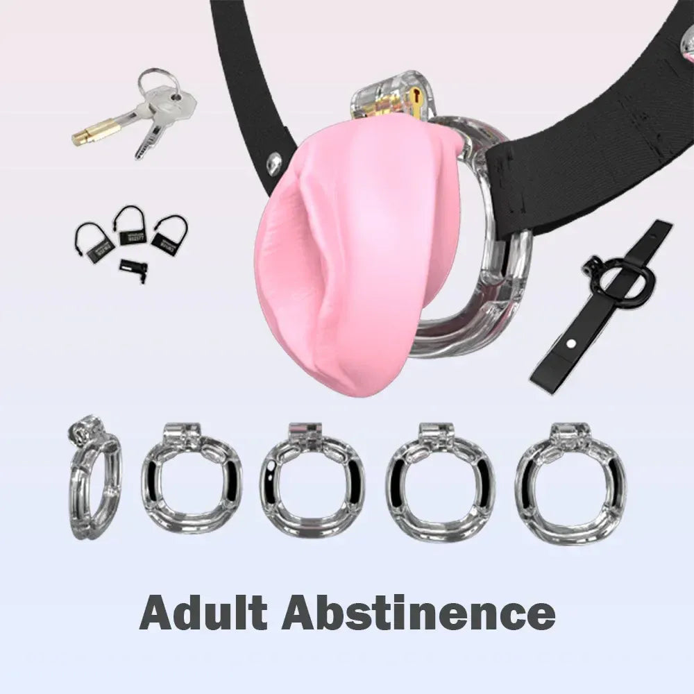 Lightweight Chastity Cage With Bandage Cock Lock For Men