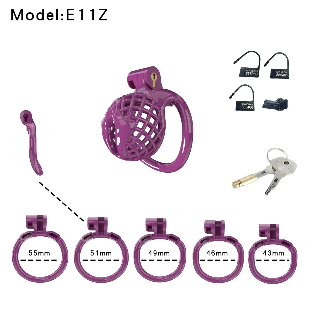 Lightweight Male Chastity Cage Plastic Cock Cage for Men