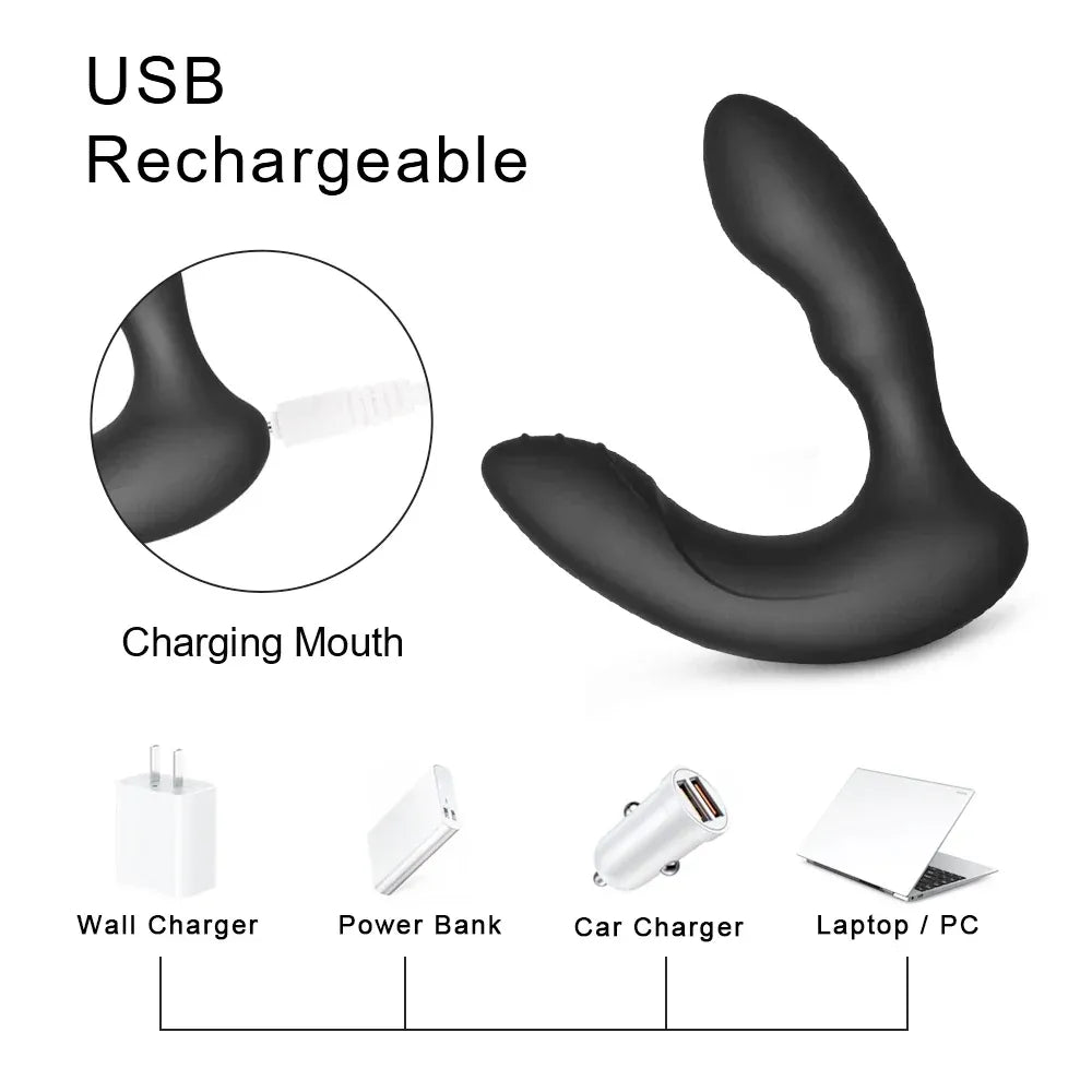 Men’S Prostate Massager Vibrating Butt Plug