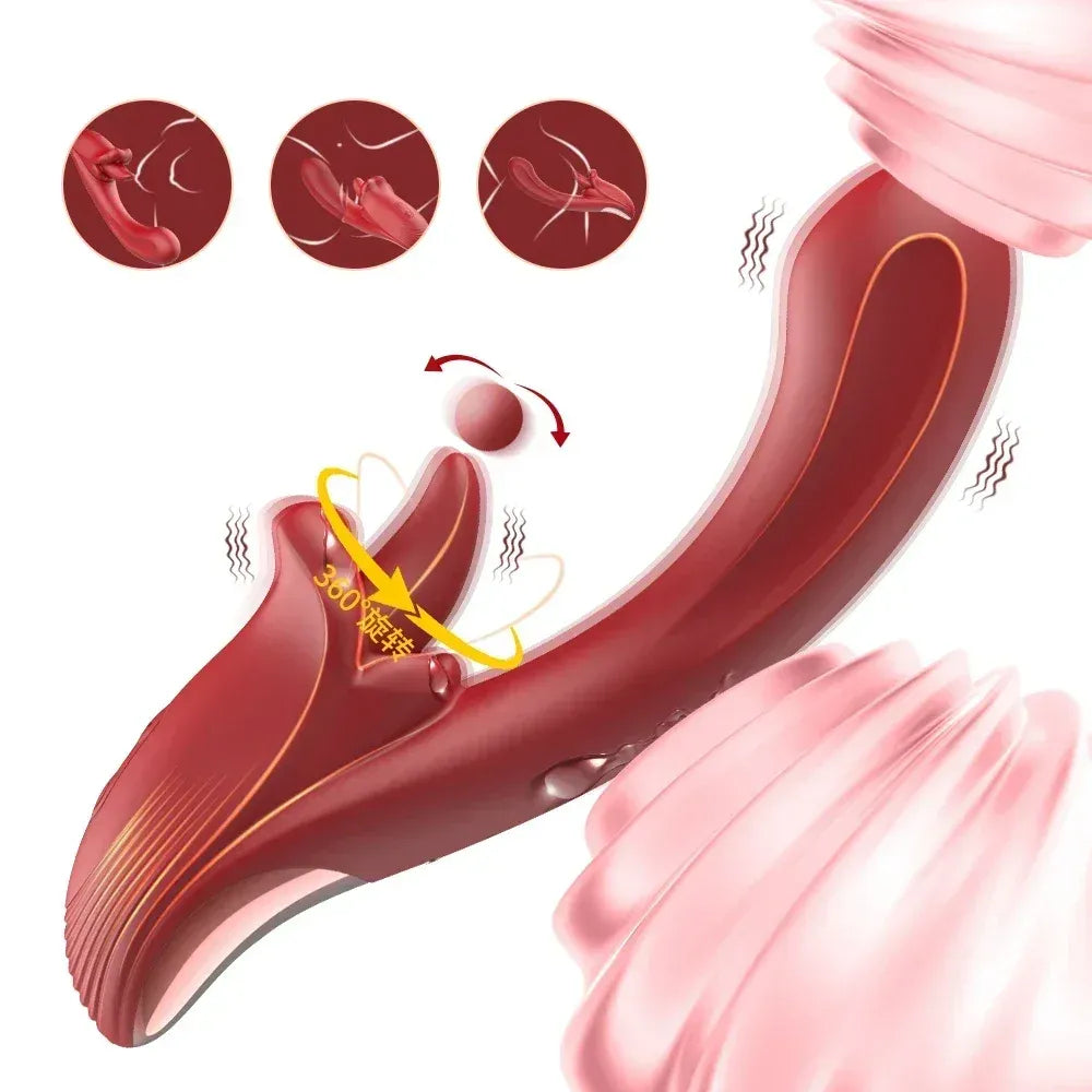 Powerful Dual Stimulation Vibrator For Women G-Spot & Clit