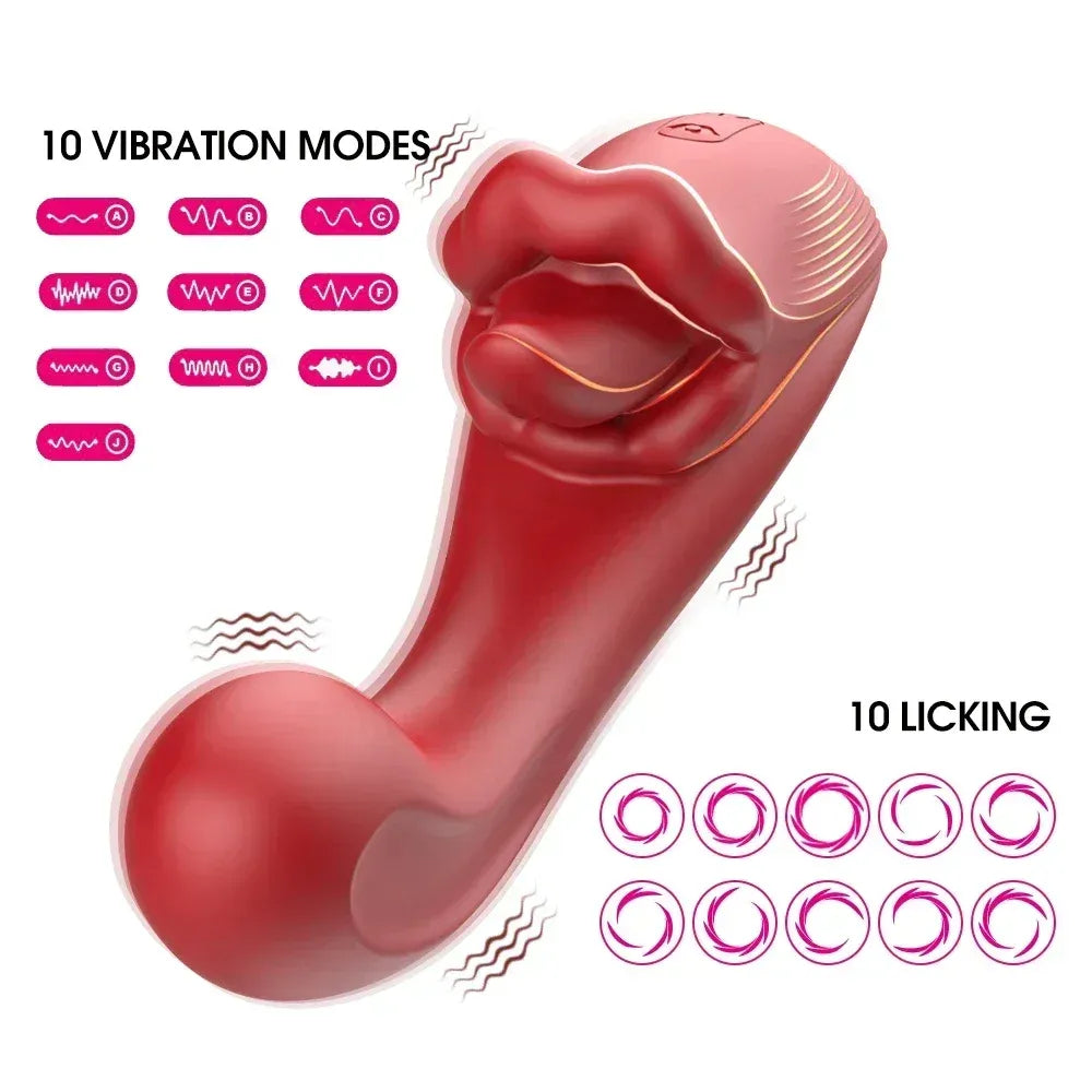 Powerful Dual Stimulation Vibrator For Women G-Spot & Clit