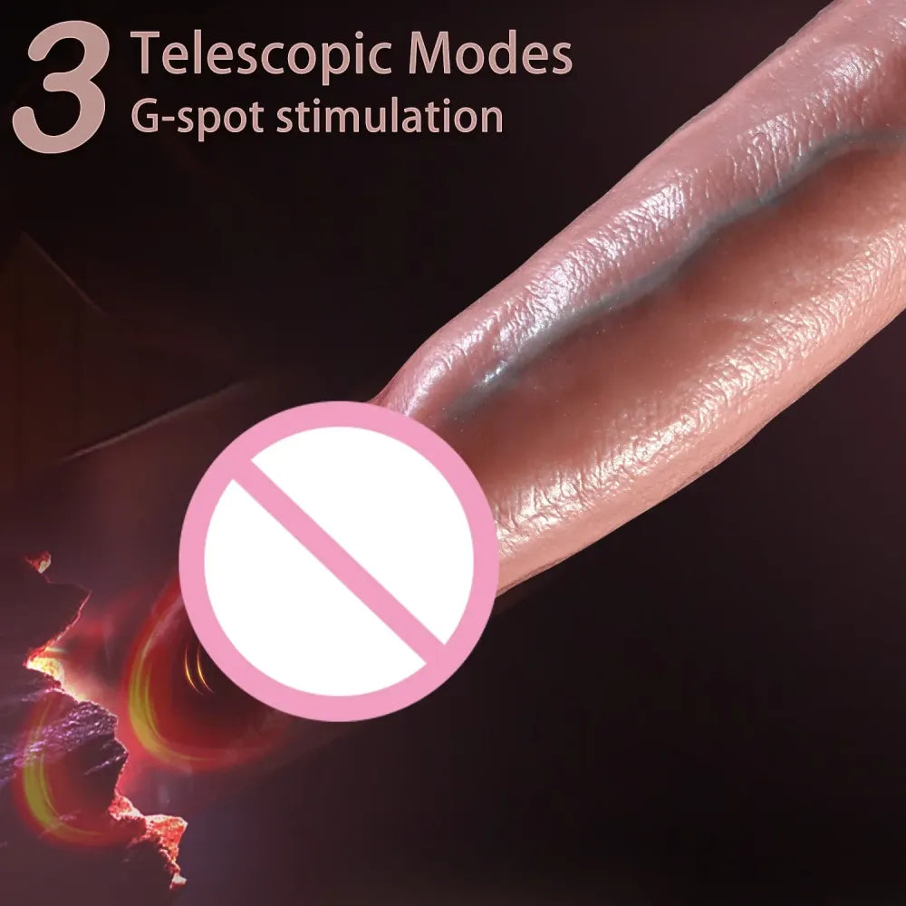 Realistic Thrusting Dildo with Remote Control - 18 +