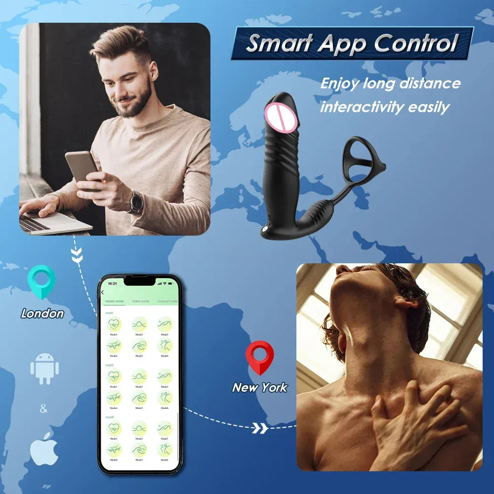 Remote Anal Vibrator For Men Prostate Massager