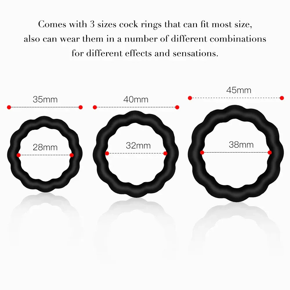Silicone Cock Ring For Men Delay Ejaculation
