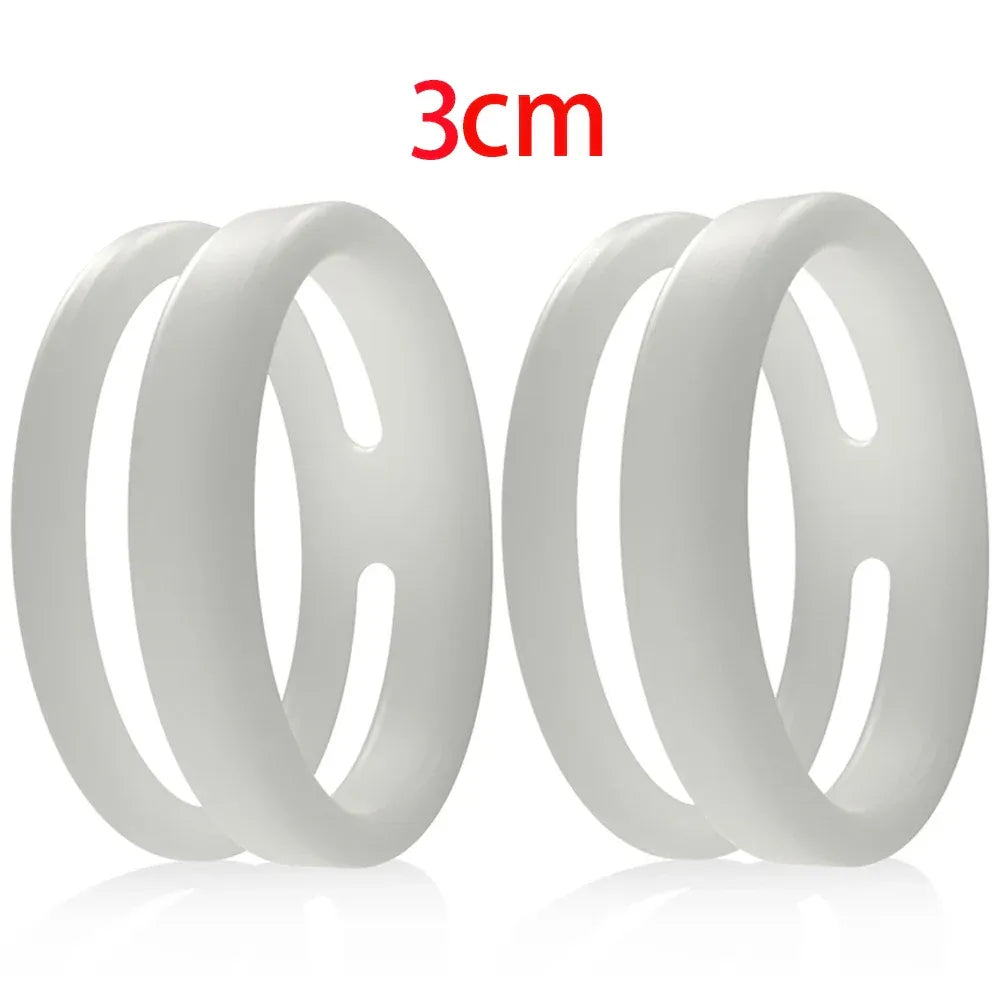 Silicone Dual Cock Rings For Men Delay Ejaculation &
