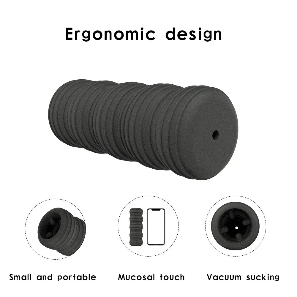 Silicone Masturbator Cup Endurance Exercise Penis Massage