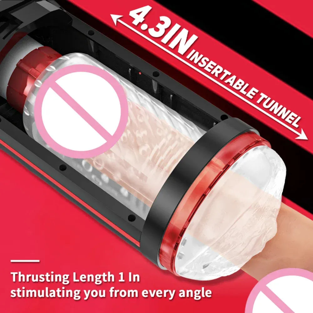 Telescopic Masturbator Cup Rotating & Sucking Sex Machine