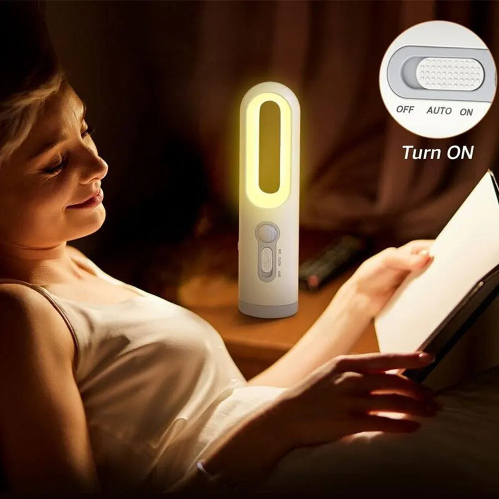 Vibe Geeks 2-In-1 Portable Led Motion Sensor Night Light