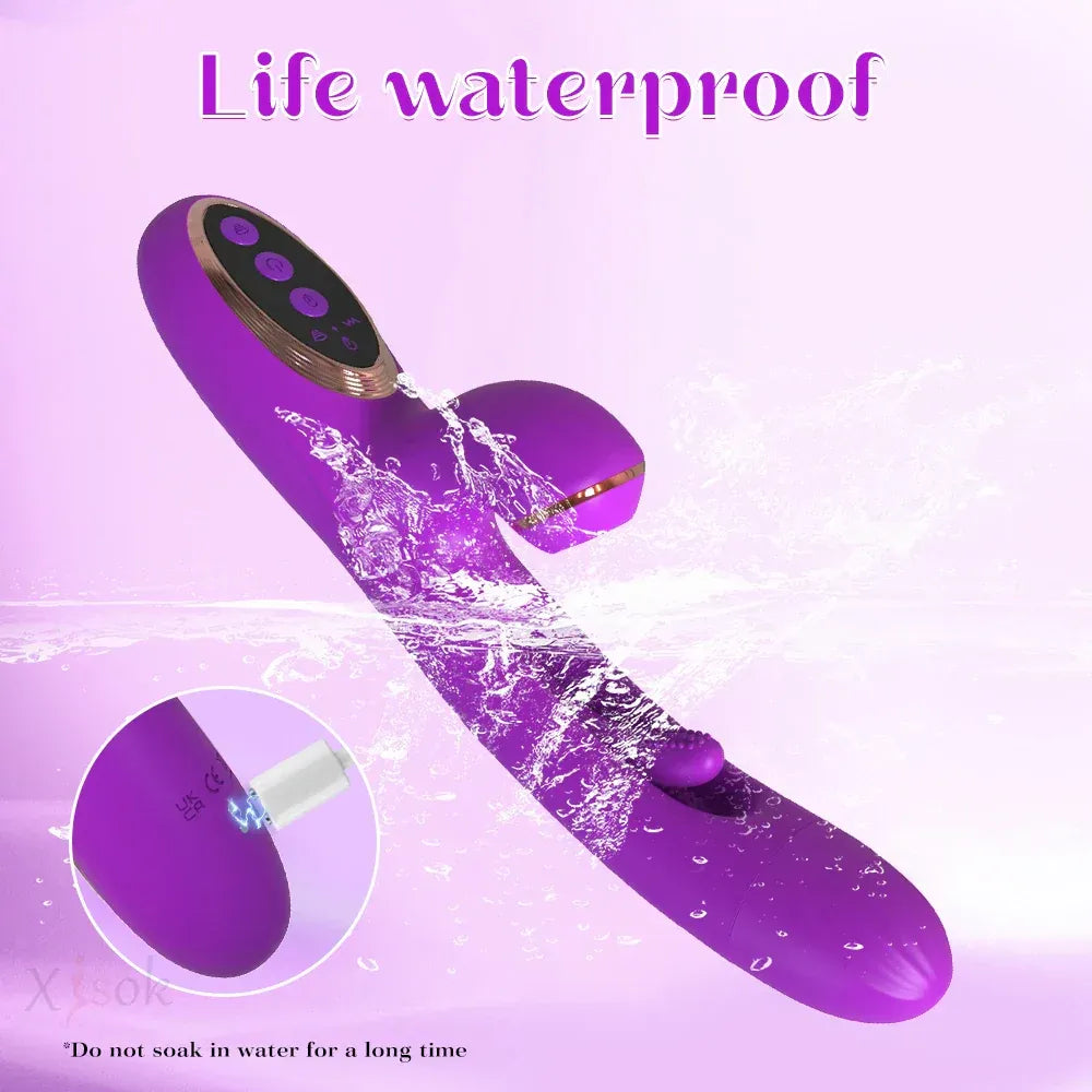 Vibrating Clit Sucker for Women G Spot Rabbit Vibrator