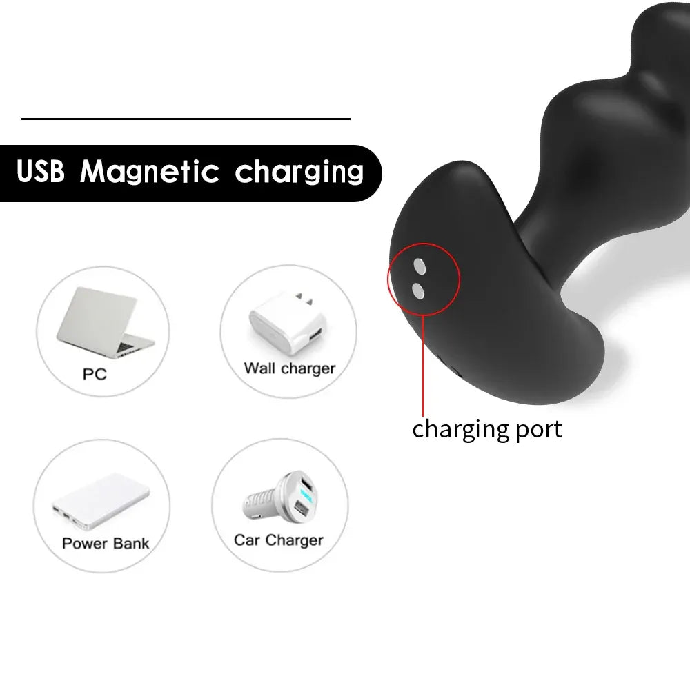 Wireless Anal Vibrator Beads For Men Prostate Massager