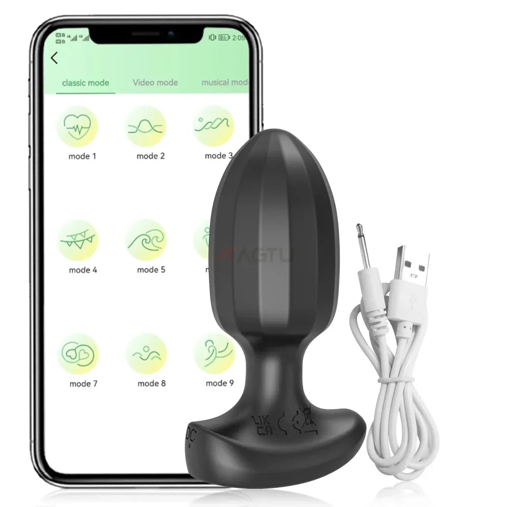 Wireless Bluetooth Anal Vibrator for Men and Women