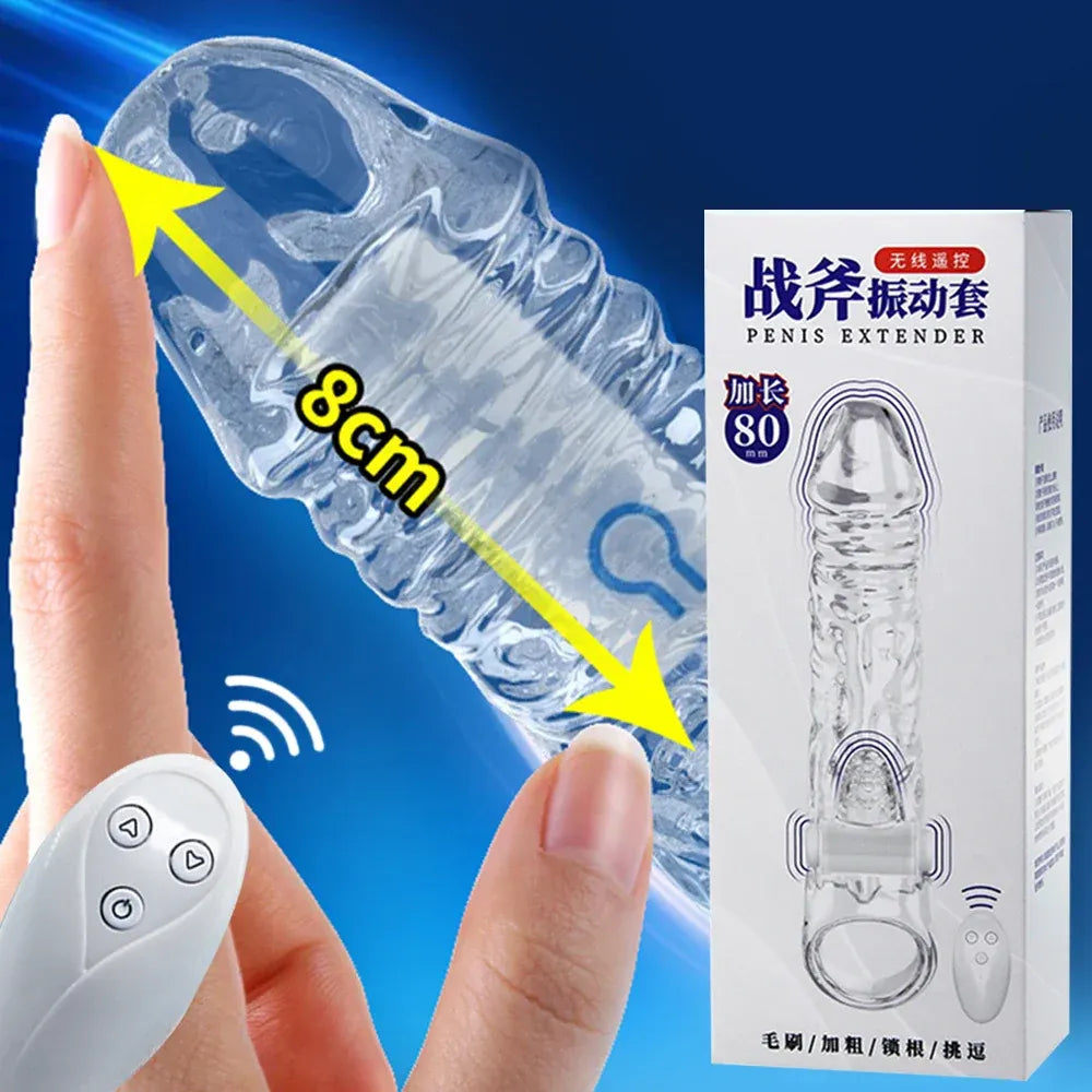 Wireless Penis Enlargement Sleeve With Remote Control