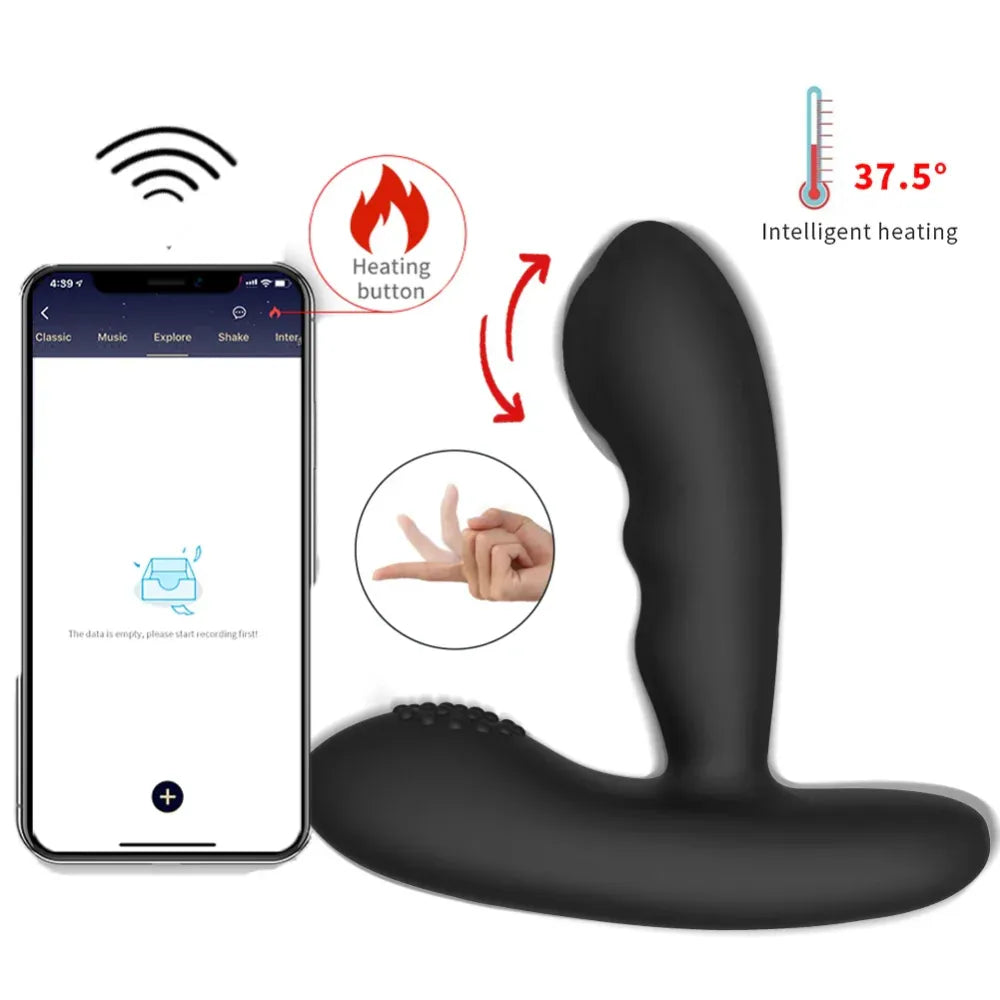 Wireless Prostate Massager For Men 360 Rotate