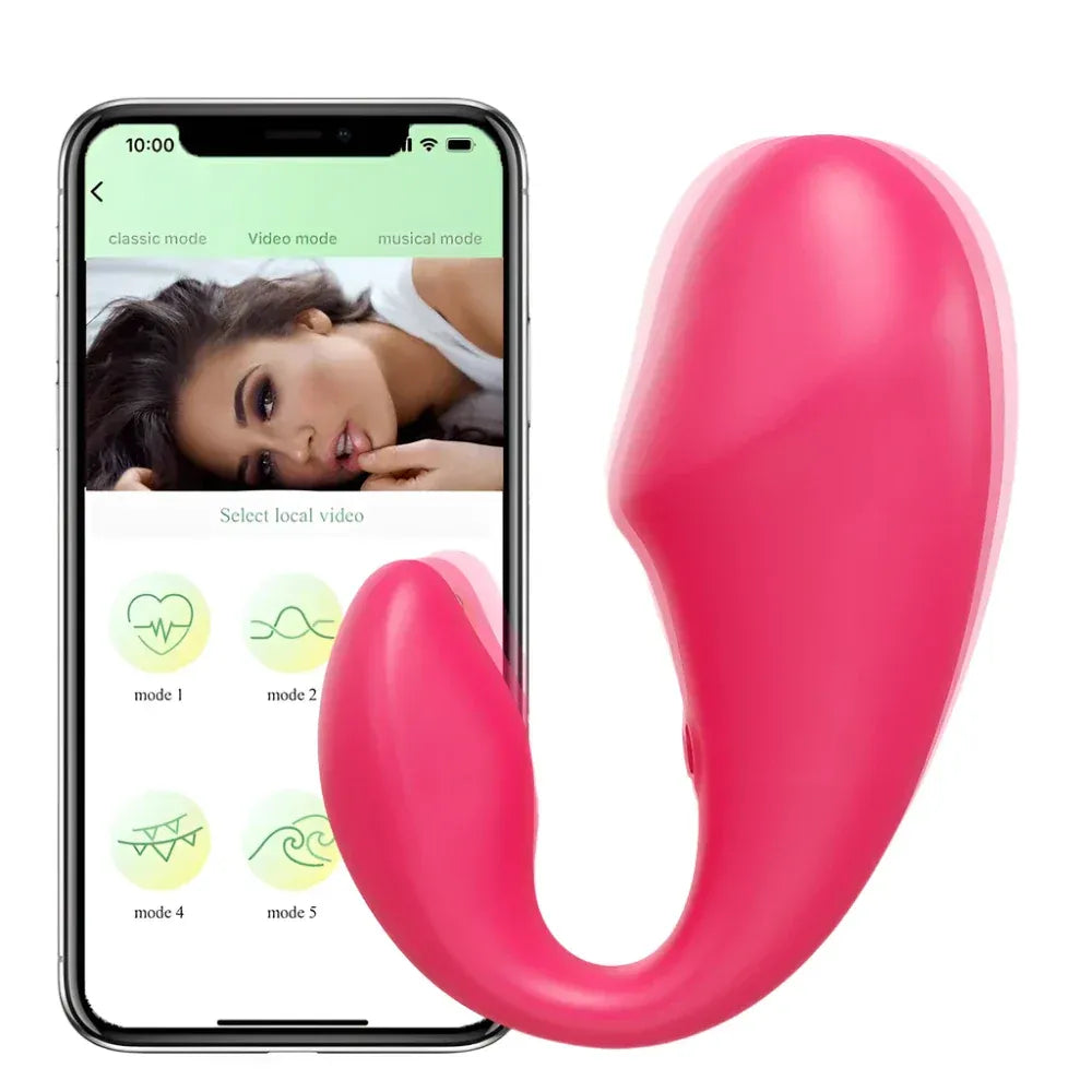 Wireless Vibrating Dildo for Couples - Bluetooth Control